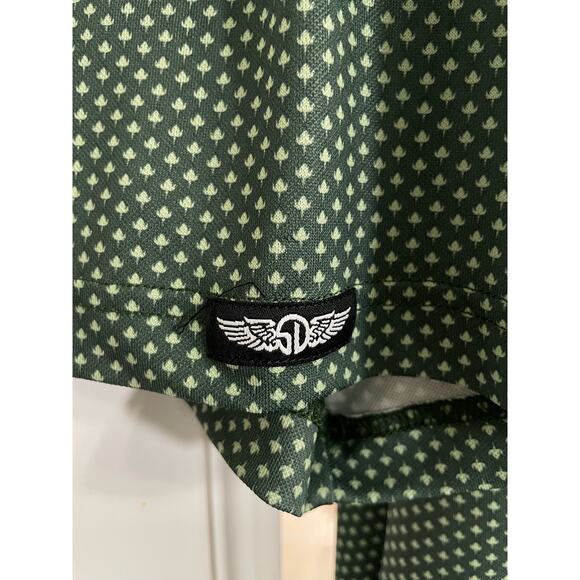 Straight Down Short Sleeve Polo, Cotton Boll Design all over, Size XXL - Picture 3 of 5